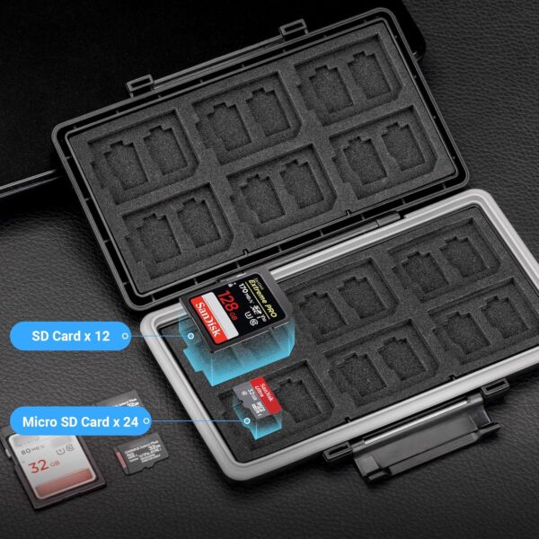 JJC Memory Card Case for for SD card and MSD(TF) card storage - Image 7