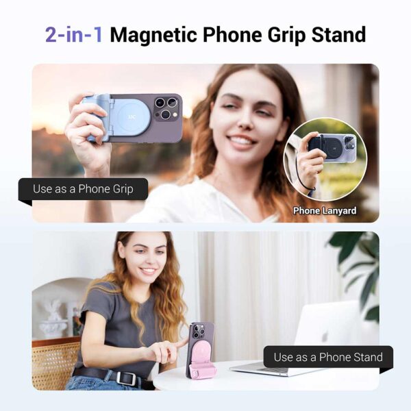 2-in-1 Magnetic Phone Grip Stand