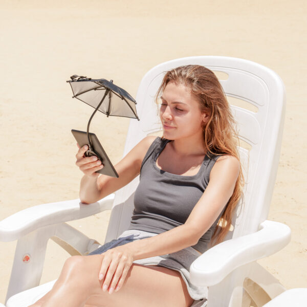 Magnetic Phone Umbrella for Sun,Outdoor Phone Sun Shade Shield with Flexible Angle Design & Rotatable Phone Ring,Umbrella for iPhone 16 15 14 13 12 Pro Max Plus,Mag-Safe Case & All Phones Anti-Glare - Image 7
