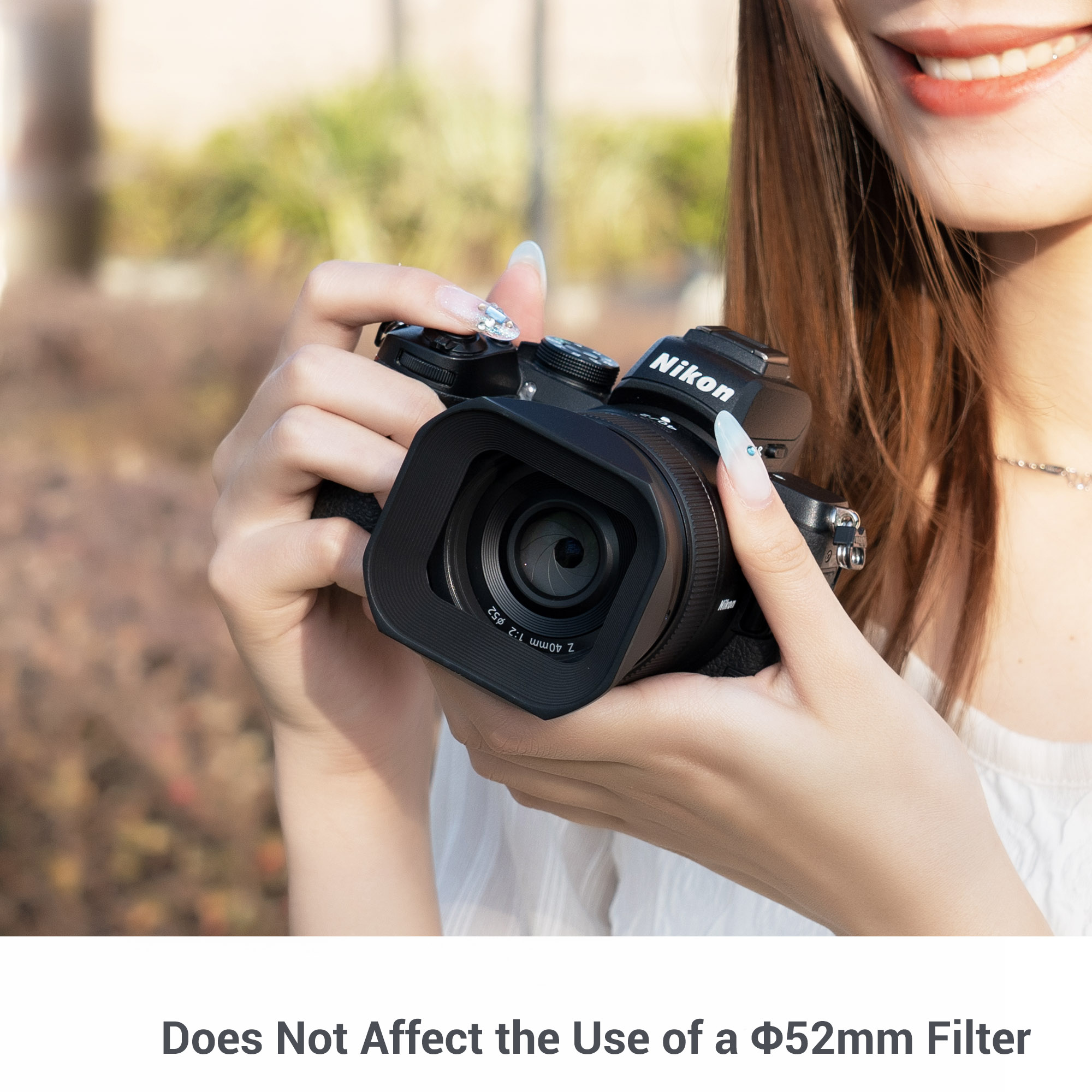 Metal Lens Hood for Nikon Nikkor Z 40mm f/2 (SE), Z 40mm f/2 and Z 