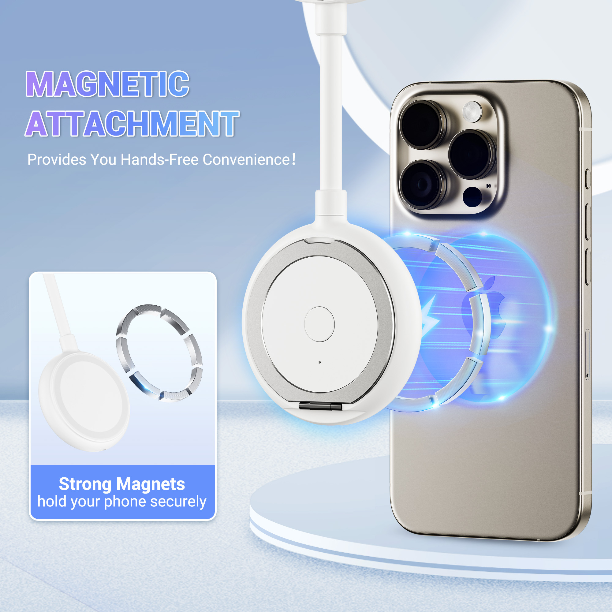 Portable Mini Handheld Fan with Magnetic holder for Apple Magsafe