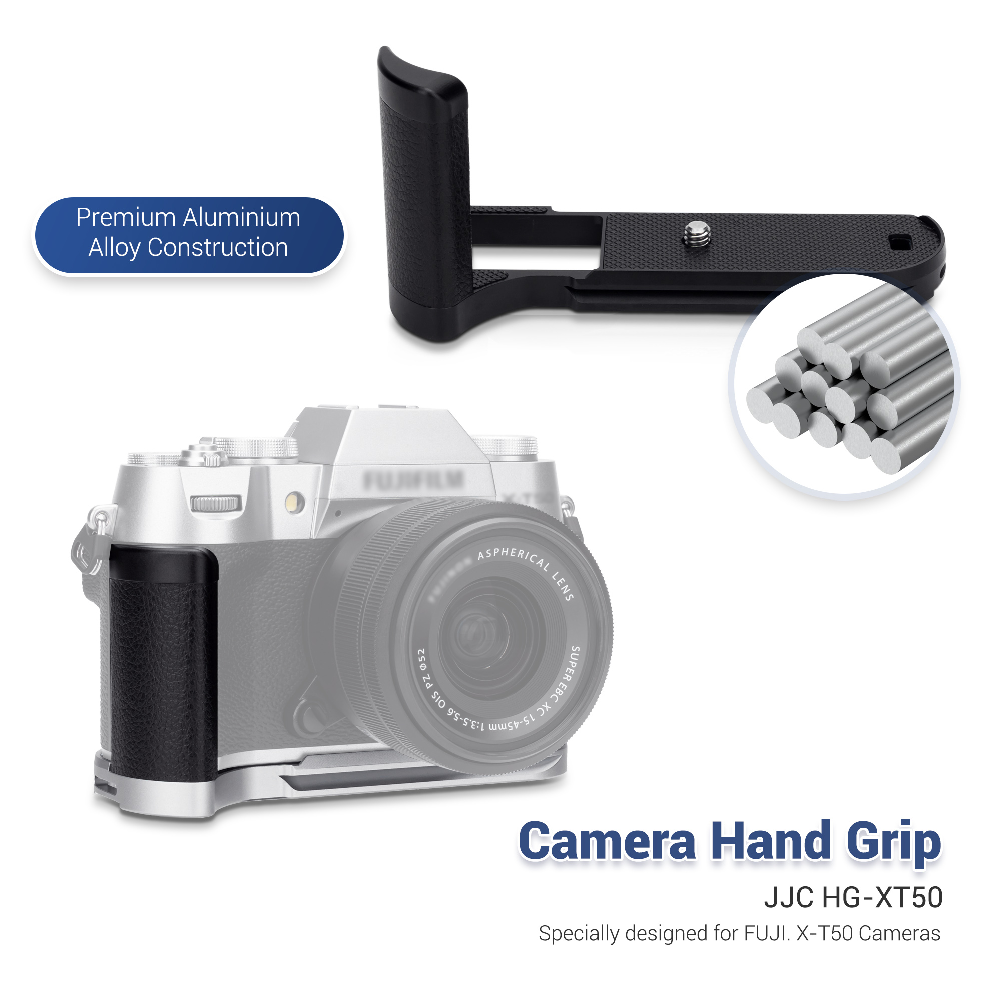 JJC Alliage D'aluminium Hot Shoe Mount Pouces Up Grip Pour Fujifilm X