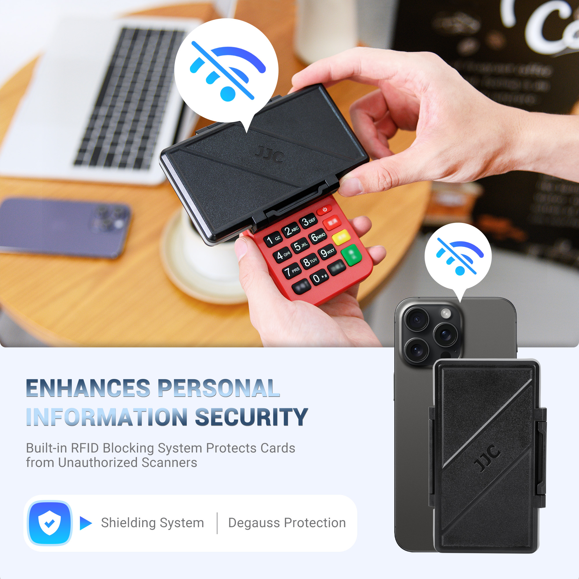 JJC RFID Blocking Credit Card Case,Hard Shell Business Card ID Wallet Case Holder Holds up 6 Cards,Card Cases & Money Organizers JJCFOTO JJC RFID Blocking Credit Card Case,Hard Shell Business Card ID Wallet Case Holder Holds up 6 Cards,Card Cases & Money Organizers JJCFOTO
