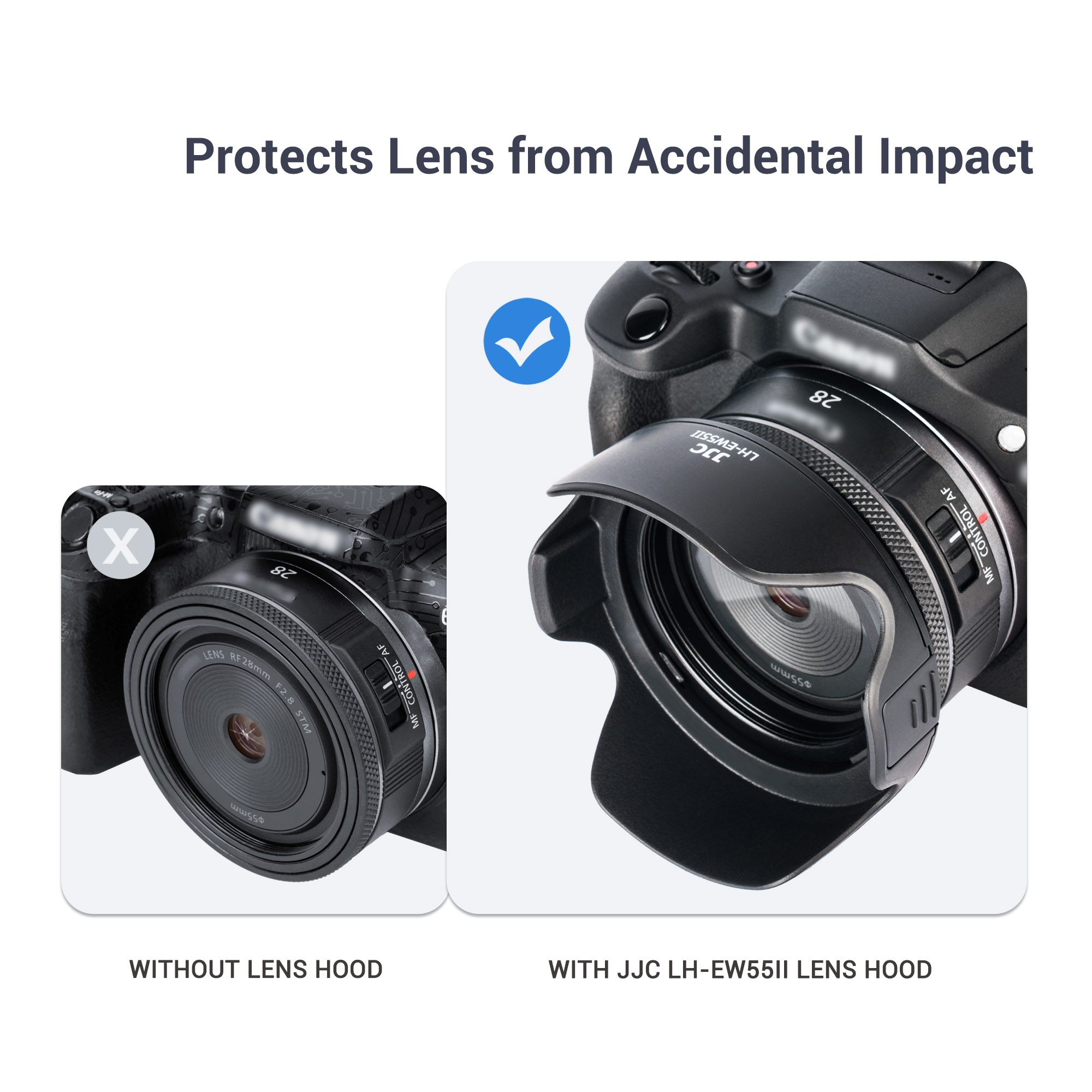 Lens Hood for Canon RF 28mm F 2.8 STM, Reversible Lens Shade 