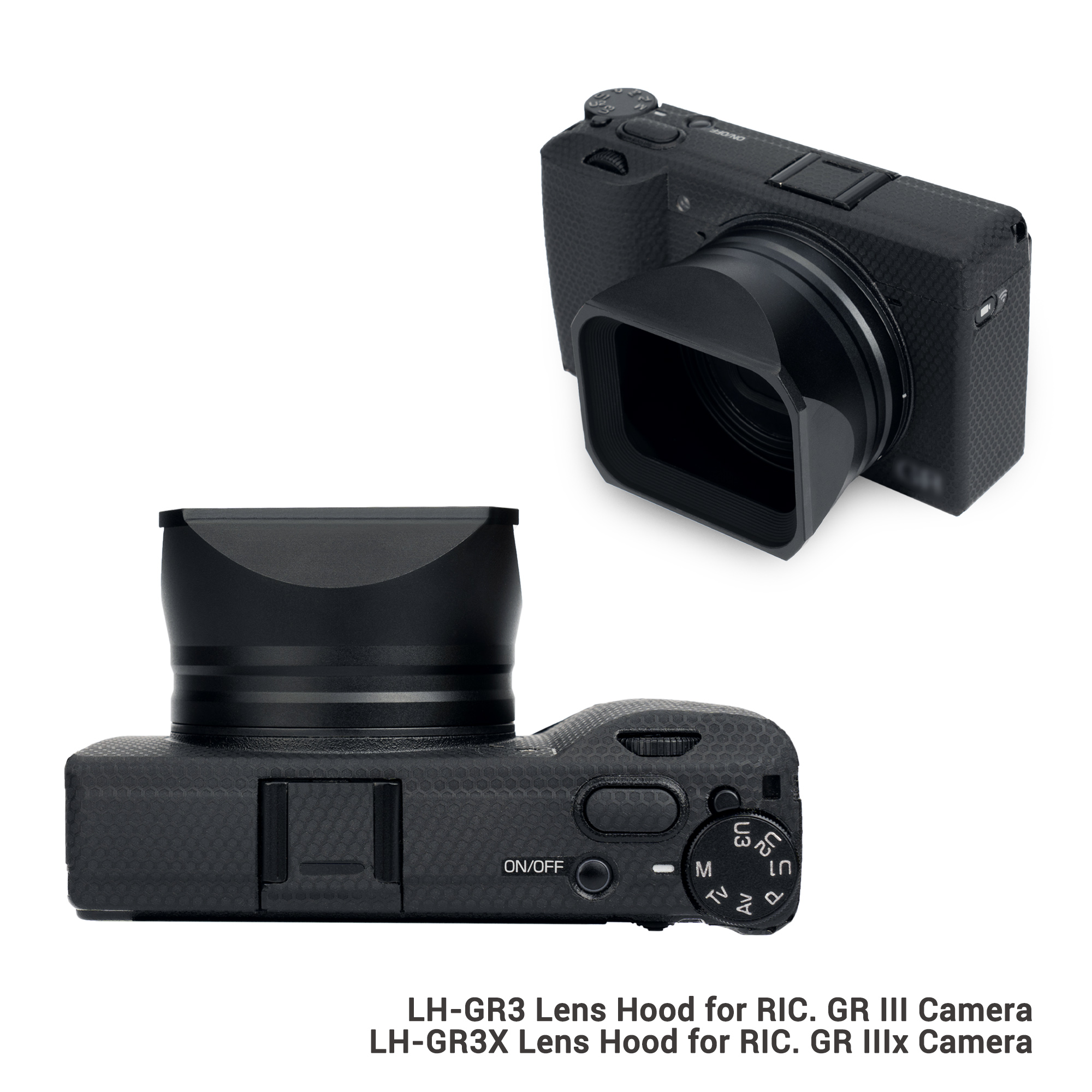 JJC Metal Square Lens Hood Shade for Ricoh GR IIIx GR IIIx HDF 
