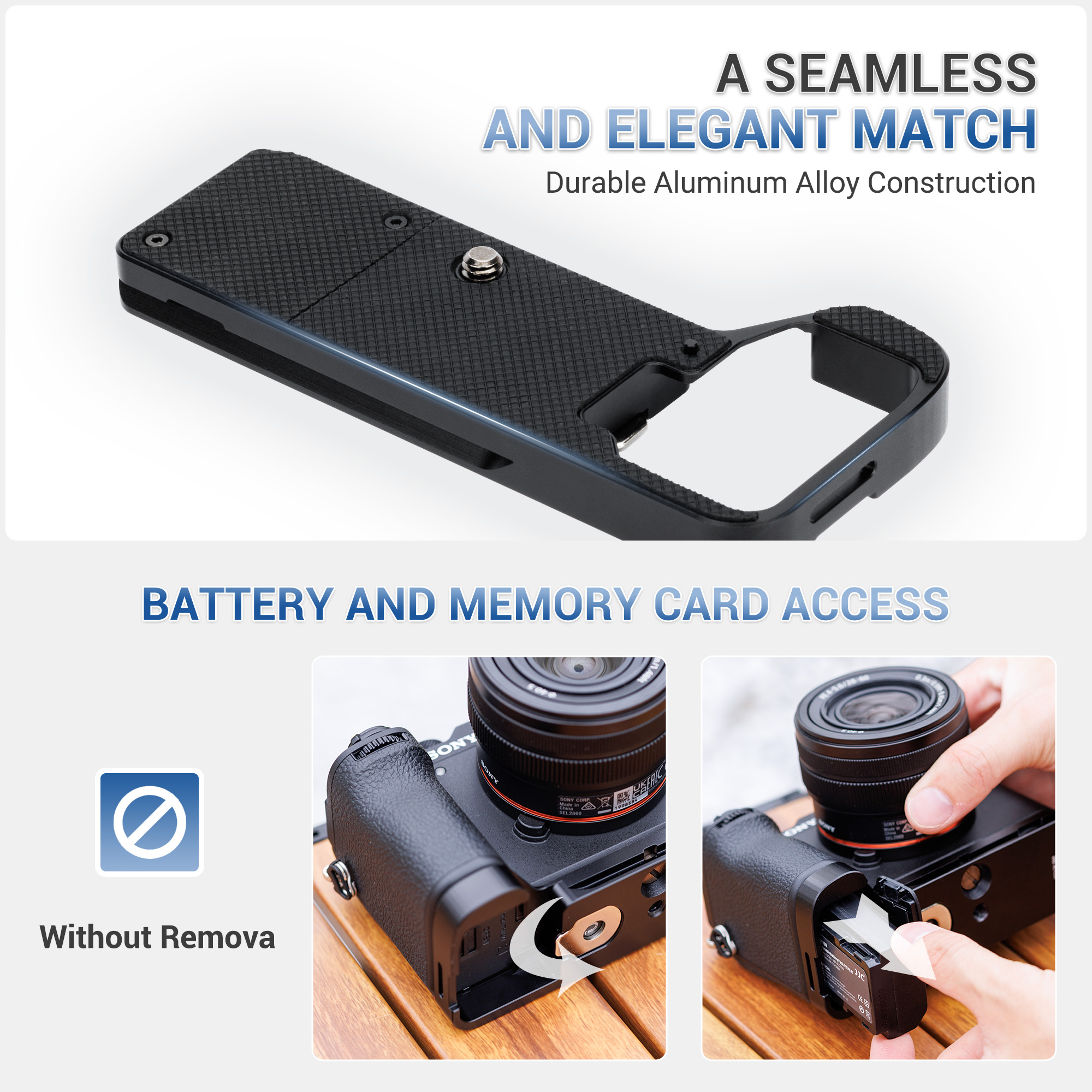 Amélioration Ergonomie A7CII Poignée Pouce Métal Sony A7CII A7CR