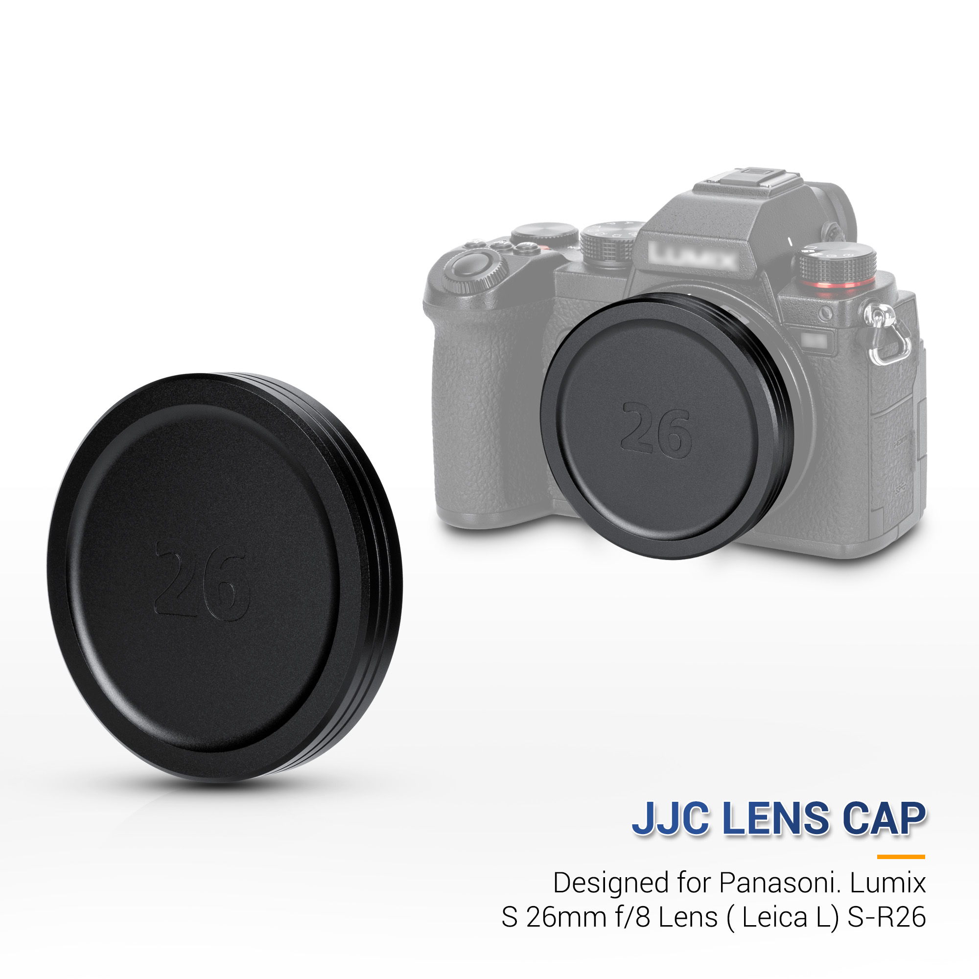 JJC Lens Cap for Lumix S 26mm f/8 Lens (Leica L) Lens