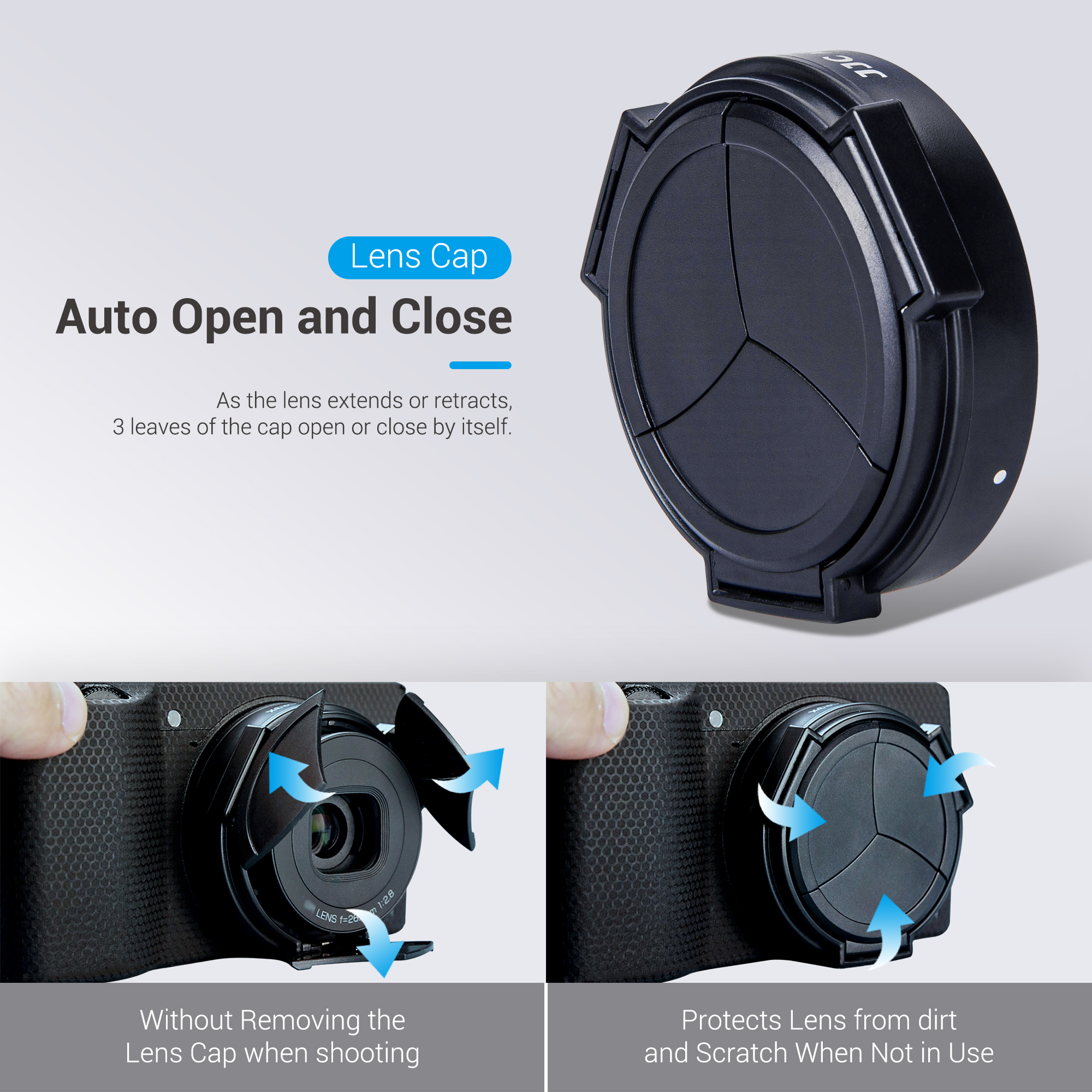 Lens hood for Ricoh GR III & Fuji X100V – Protection