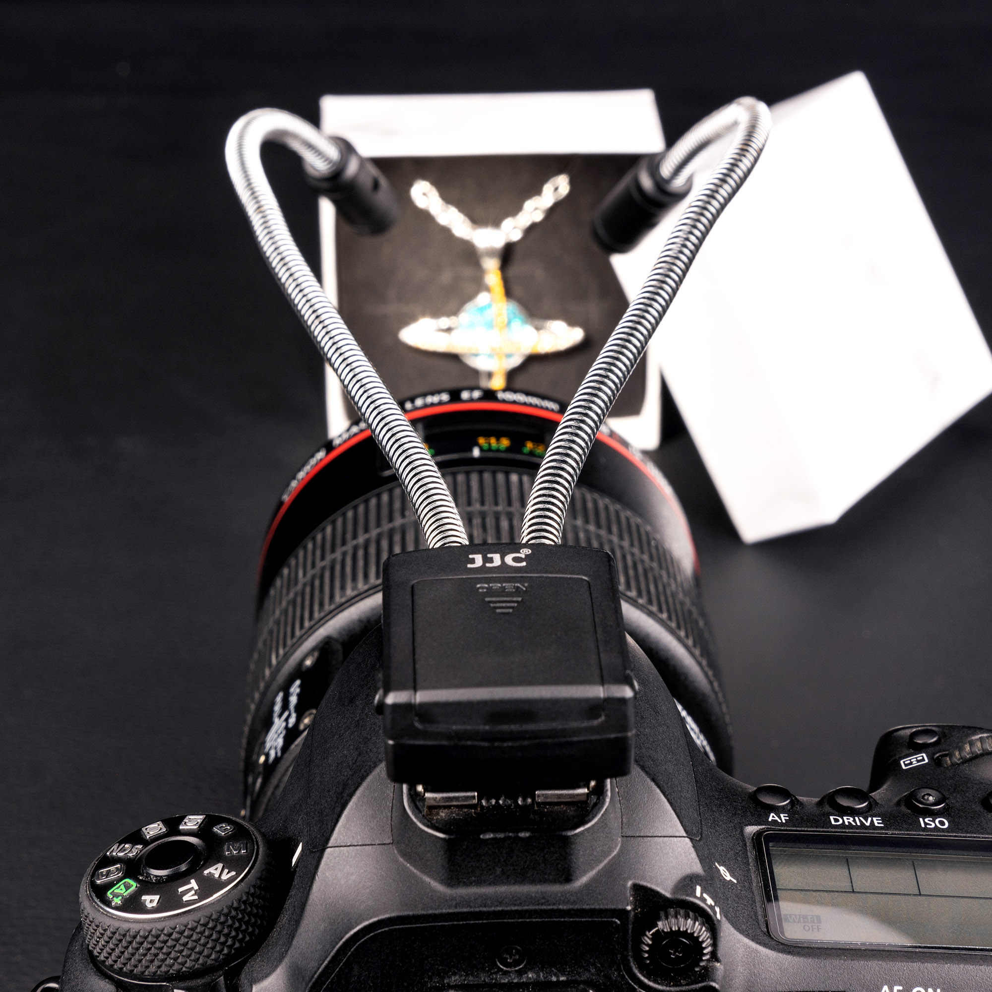 JJC 10 Inch Long LED Macro Arm Light, 5 Brightness CRI 95+ Macro Photography Lighting with Shoe Mount for Canon Nikon Sony DSLR Cameras - Image 10