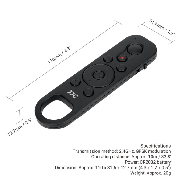 JJC Bluetooth Remote Commander for Nikon Zf Z5 Z6III Z6II Z7II Z30 Zfc ...