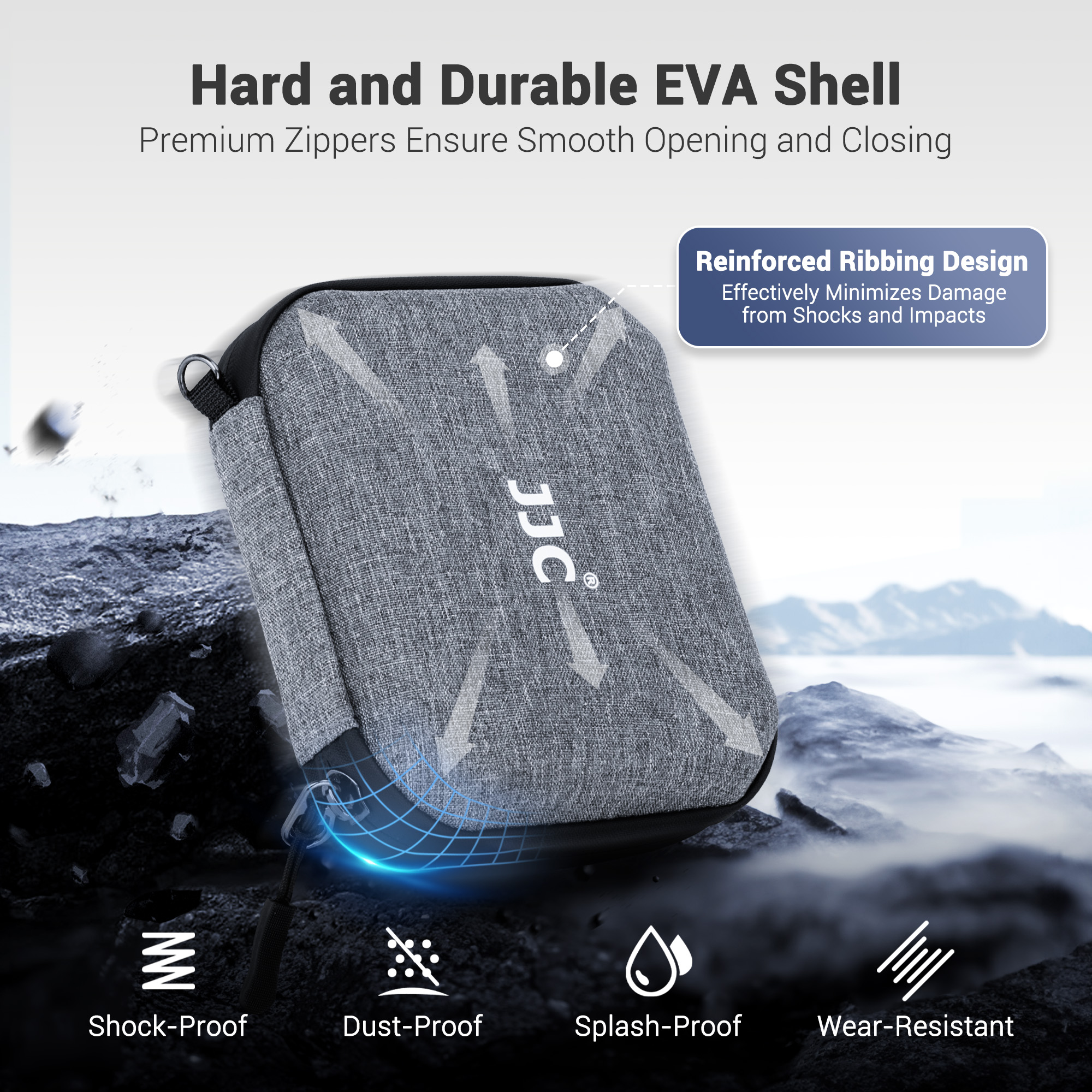 JJC Hard Shell Travel Lens Filter Case For 4X Filters Dia. ≤ 95 Mm, Water & Dust Resistant 58mm 62mm 67mm 72mm 77mm 82mm CPL ND UV Filter Pouch Pockets Carry Storage - View #7