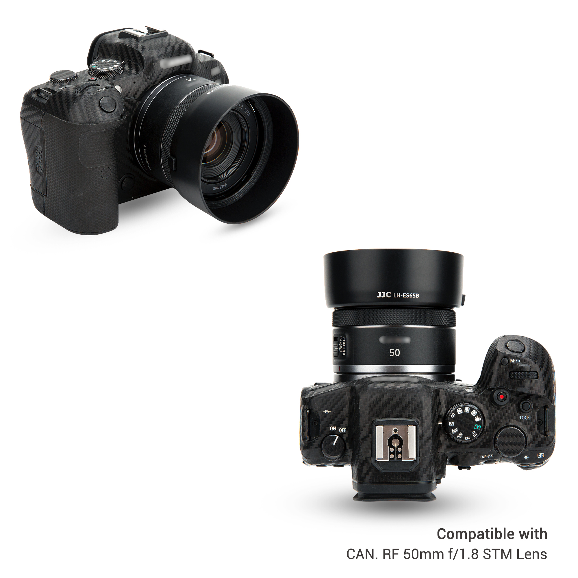 JJC Bayonet Lens Hood Shade for Canon RF 50mm STM Lens