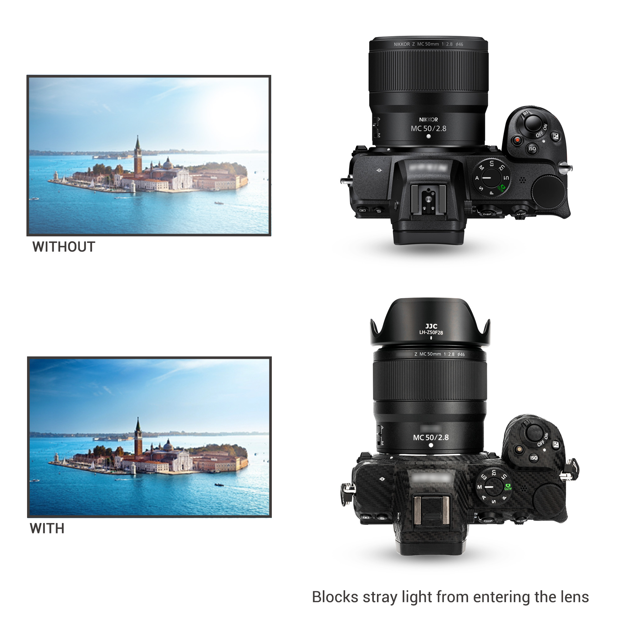 Nikon Z50 Nikon 50mm Lens Hood JJC Metal Lens Hood For Nikon