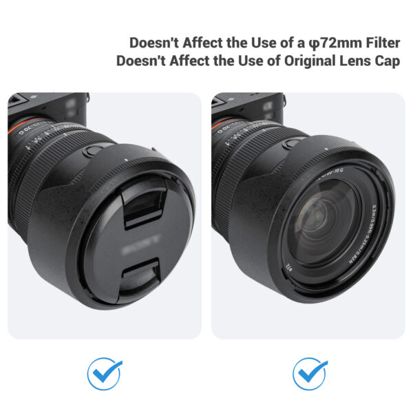 JJC Bayonet ALC-SH174 Lens Hood for Sony FE 20-70mm F4 G（SEL2070G），Replaces for Sony ALC-SH174 Lens Hood - Image 6