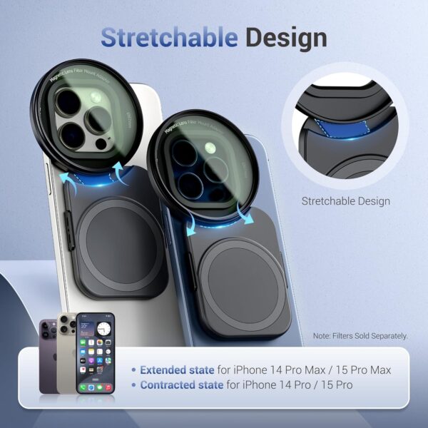 (1+1) 67mm Magnetic iPhone Lens Filter Adapter + iPhone Snap Grip - Image 7