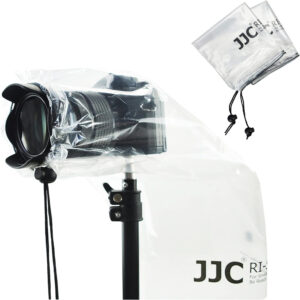 JJC 2 Pack Universal Clear Camera Lens Rain Cover