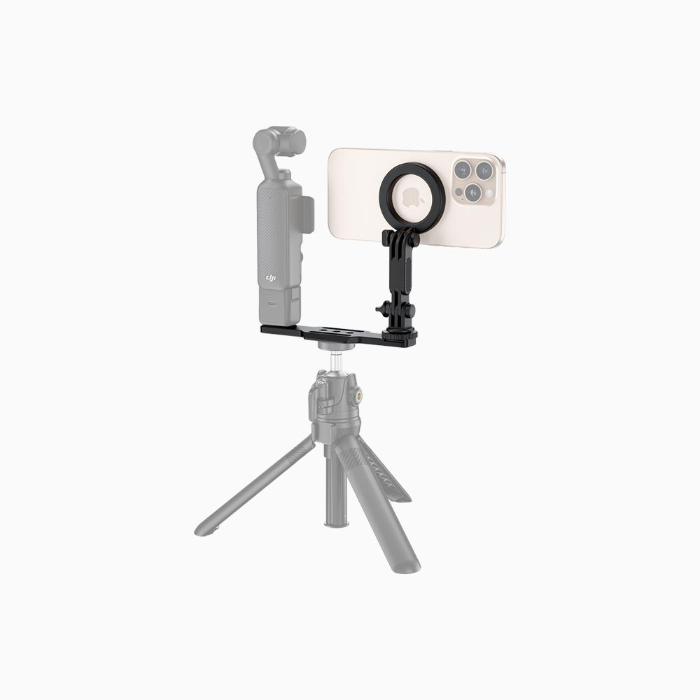 JJC Magnetic Phone Holder Mount for DJI Osmo Pocket 4 & 3 Xtra Muse Compact Camera with 1/4"20 Screw - Image 2