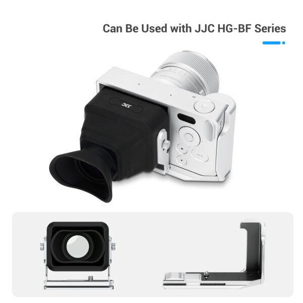 Foldable Camera LCD Viewfinder for Sigma BF, Adjustable 3X Magnification BF Screen Sunshade-Silver - Image 10