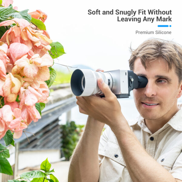 Foldable Camera LCD Viewfinder for Sigma BF, Adjustable 3X Magnification BF Screen Sunshade-Silver - Image 4
