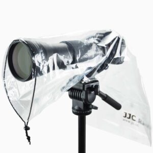 JJC 2Pack Clear Camera Rain Cover for Camera with a Lens up to 18"