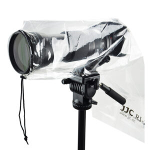 JJC 2Pack Clear Camera Rain Cover for Camera with a Lens up to 18"