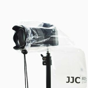 JJC 2 Pack Universal Clear Camera Lens Rain Cover