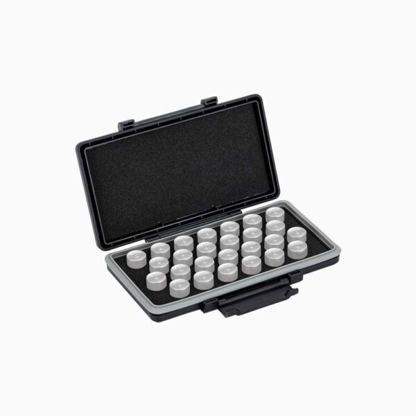 CR13N Battery Case Holder Storage,Water-Resistant Anti-Lost,Button Coin Cell Battery Case for 26x CR-13n DL13N 2L76 Lithium, CR13N Battery Container Box- Coin Cell Battery Not Included