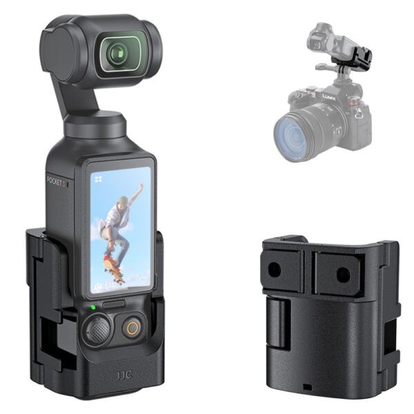 Expansion Adapter Cage for DJI Osmo Pocket 3 with Cold Shoe - Image 2