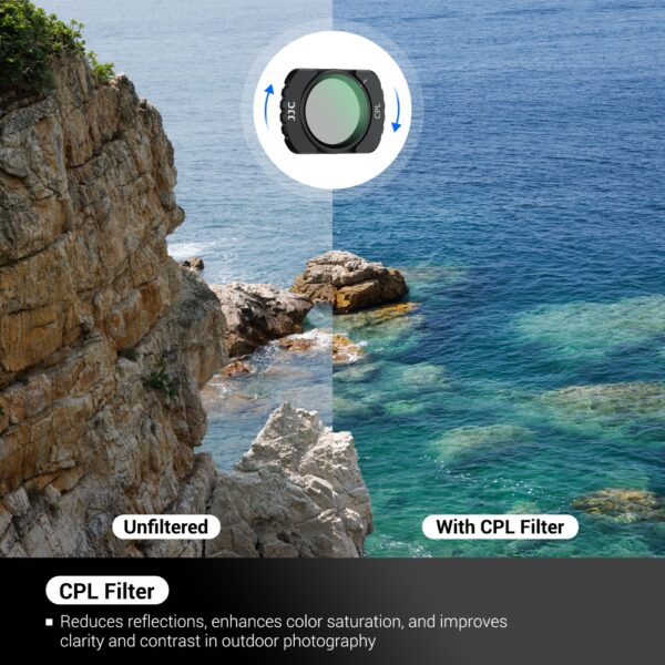 3 Pack DJI Osmo Pocket 3 ND & CPL & Black Mist 1/4 Filter Set - Image 4