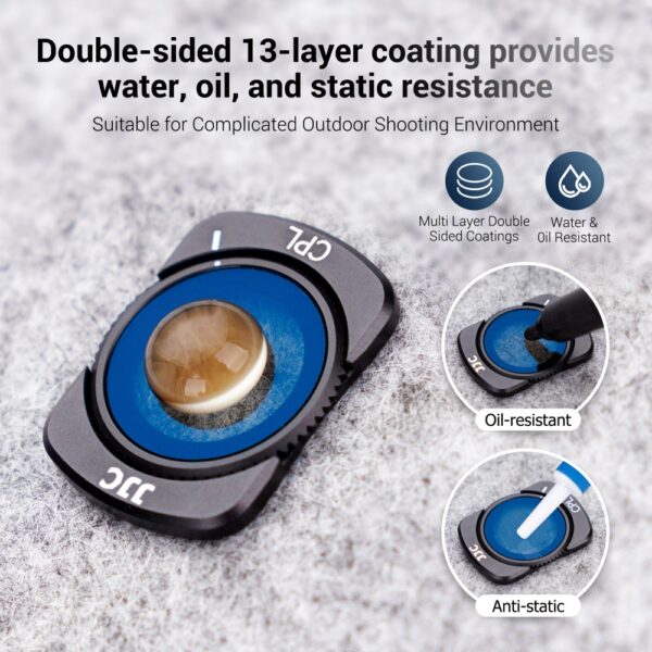3 Pack DJI Osmo Pocket 3 ND & CPL & Black Mist 1/4 Filter Set - Image 7