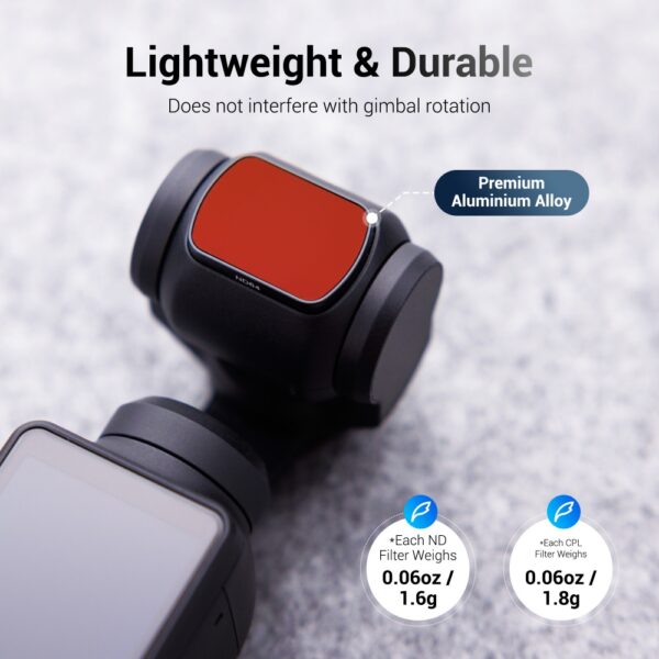4 Pack DJI Osmo Pocket 3 ND16 ND64 ND256 CPL Filter Set - Image 6