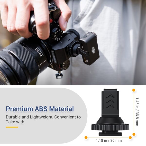 Camera Cold Shoe Adapter DJI Mic 2 with 1/4" 20(Mic 2 Only) - Image 4