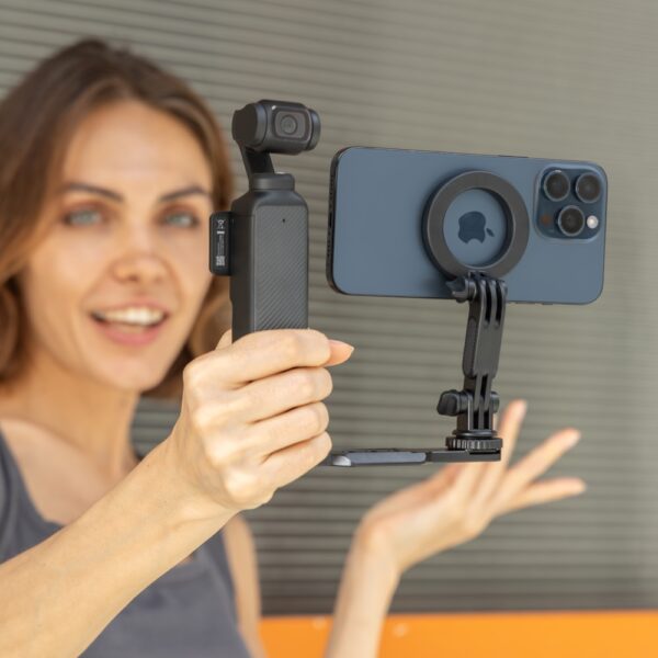 Magnetic DJI Osmo Pocket 3 Phone Holder Mount with 1/4"20 Screw - Image 10