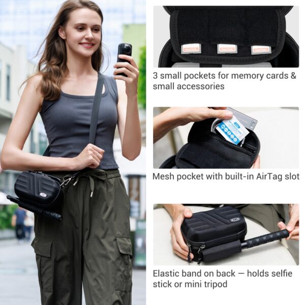 Carrying Case for Insta360 X5 X4 X3 & Battery & Selfie Stick - Image 8