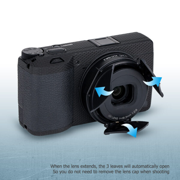 JJC Auto Open and Close Lens Cap Cover for Ricoh GR III GR III HDF GR3 GR3 HDF Digital Camera, Dustproof and Anti-Scratch Lens Protector No Need to Remove - Image 3