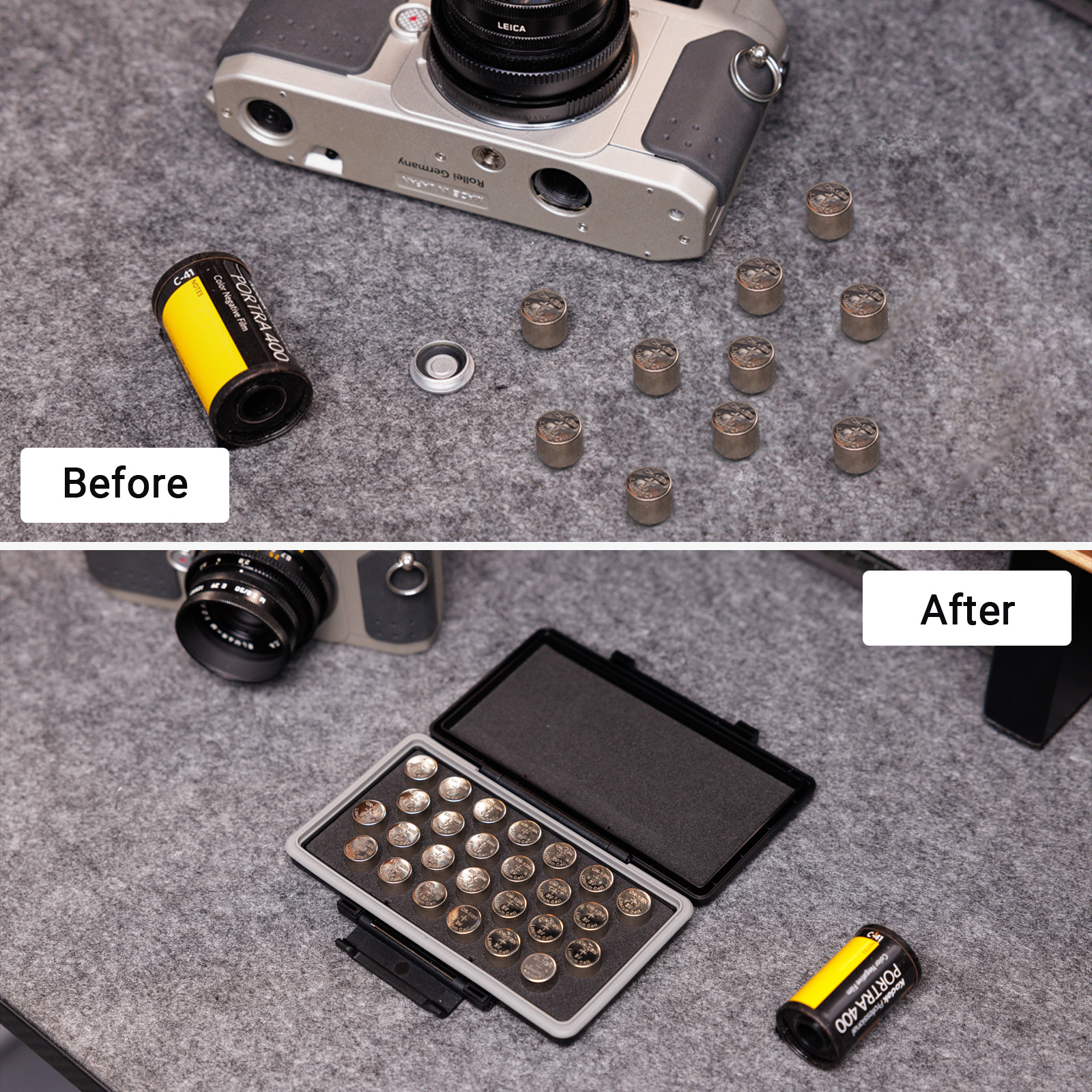 JJC CR1/3N Battery Case Holder Storage,Water-Resistant Anti-Lost,Button Coin Cell Battery Case for 26x CR-1/3n DL1/3N 2L76 Lithium, CR1/3N Battery Container Box- Coin Cell Battery Not Included - Image 6