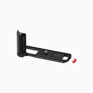 X-E5 Hand Grip Handgrip L-Bracket Holder for Fujifilm Fuji X-E5 XE5 Camera with SD Card Storage Slots & 1PCS Red Shutter Release Button- BLACK