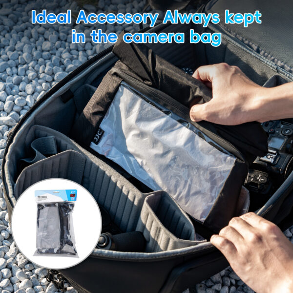 Professional Waterproof Camera Rain Cover Rain Coat for Canon Nikon Sony Fujifilm and More - BLACK - Image 6