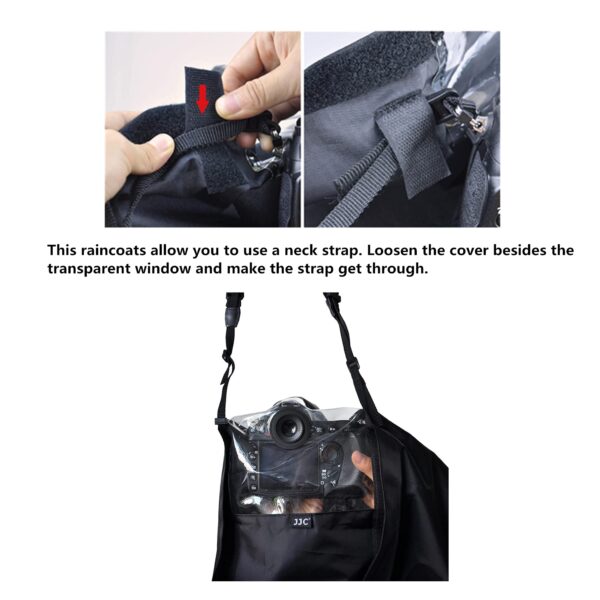 DSLR Camera Raincoat Rain Cover Sleeve Dust Proof Protector Compatible with Canon EB and EF Eyecup - Image 5