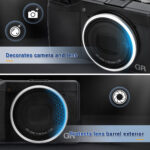 JJC Ricoh GR IIIx GR IIIx HDF Lens Decoration Ring Cap-3