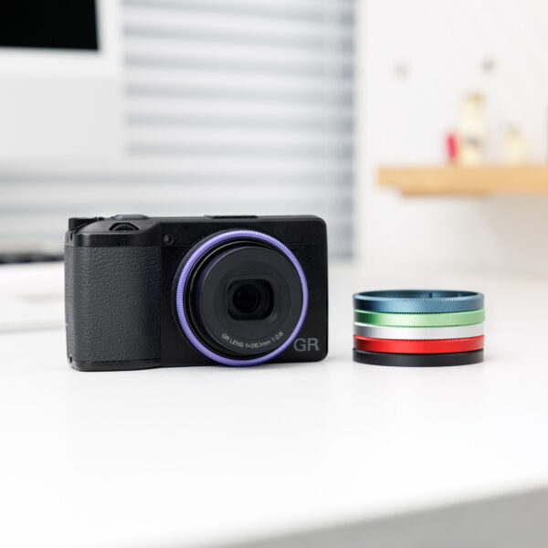 JJC Ricoh GR IIIx GRIIIx GR3x HDF Lens Decoration Ring Cap Accessories Replaces Ricoh GN-2 Ring Cap-Purple - Image 9