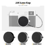 Leather Texture Lens Cap for Fuji X Half,-4