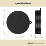 Leather Texture Lens Cap for Fuji X Half,-8