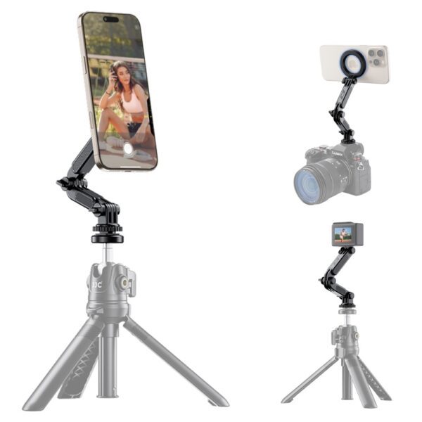 Magnetic Phone Tripod Mount Compatible with Action Camera - Image 2