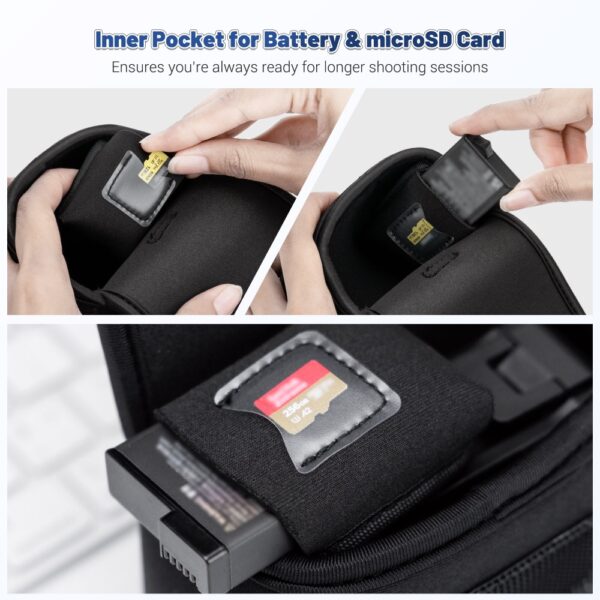 Mini Acton Camera Carrying Case with Battery Storage Slot - Image 4