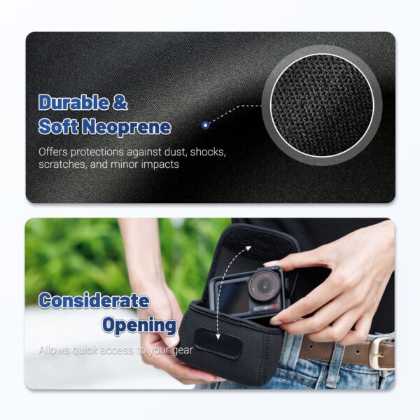 Mini Acton Camera Carrying Case with Battery Storage Slot - Image 5