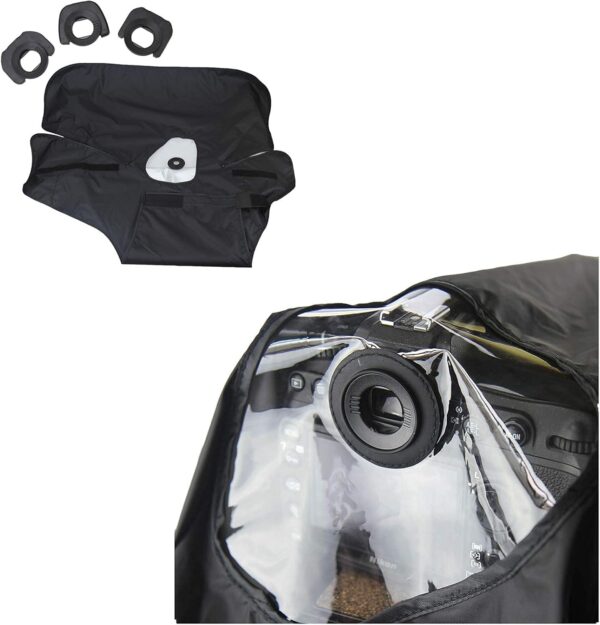 Professional DSLR Camera Rain Cover Raincoat Gear Large Sleeve Protection - Image 3