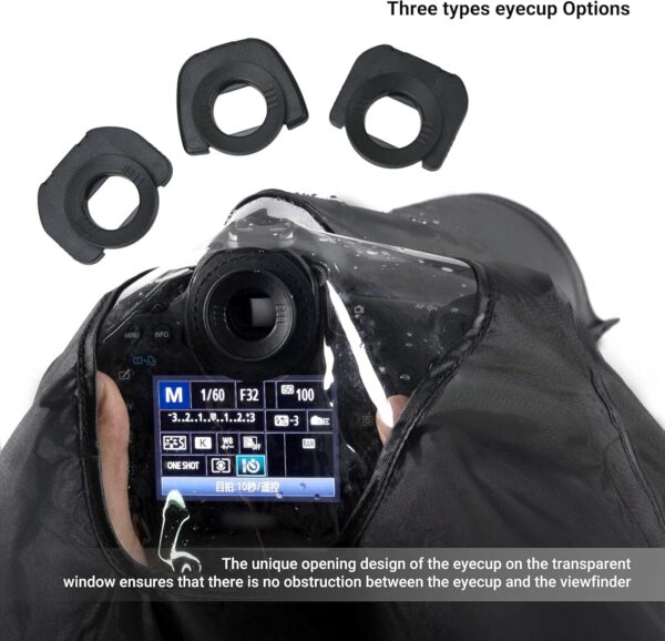 Professional DSLR Camera Rain Cover Raincoat Gear Large Sleeve Protection - Image 5