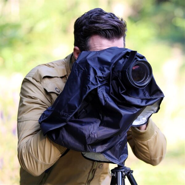 Professional DSLR Camera Rain Cover Raincoat Gear Large Sleeve Protection - Image 2