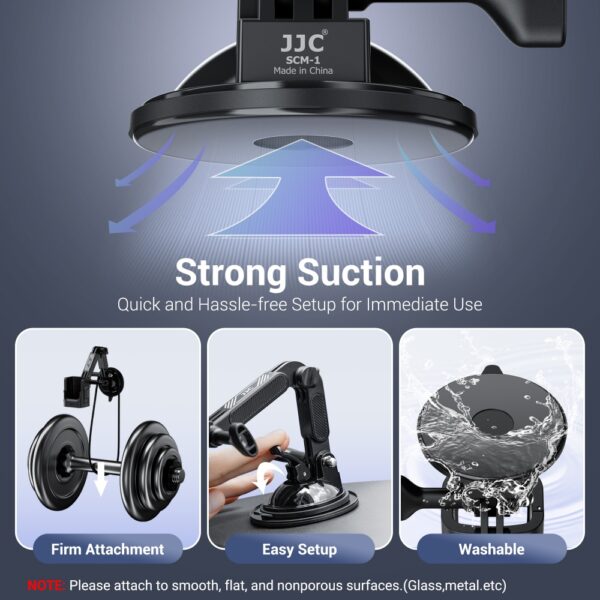 Osmo Pocket 3 Suction Cup Mount with Action Camera Adapter - Image 2